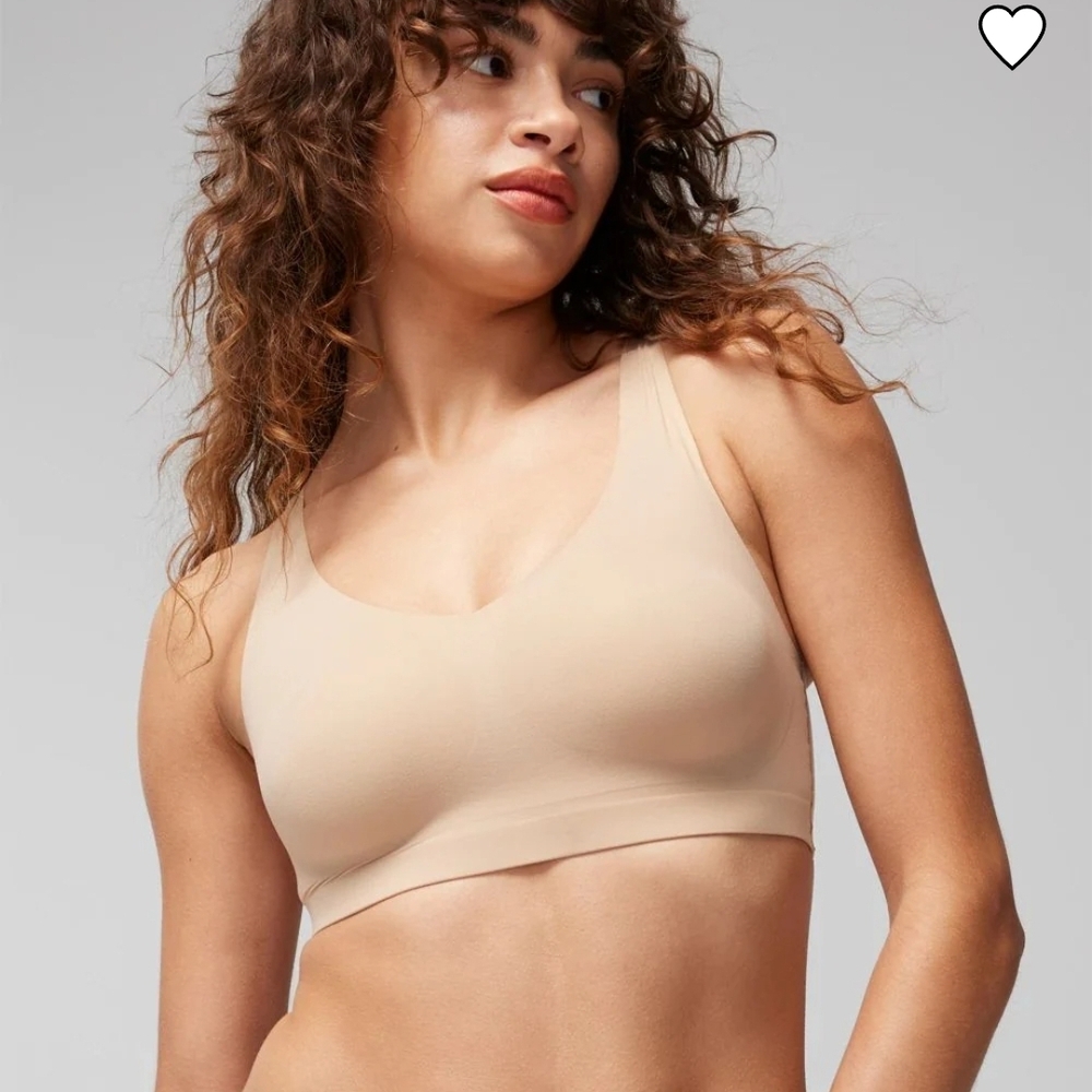 Soma Embliss Racerback Soft Beige Bralette With Removable Pads - Picture 4 of 6